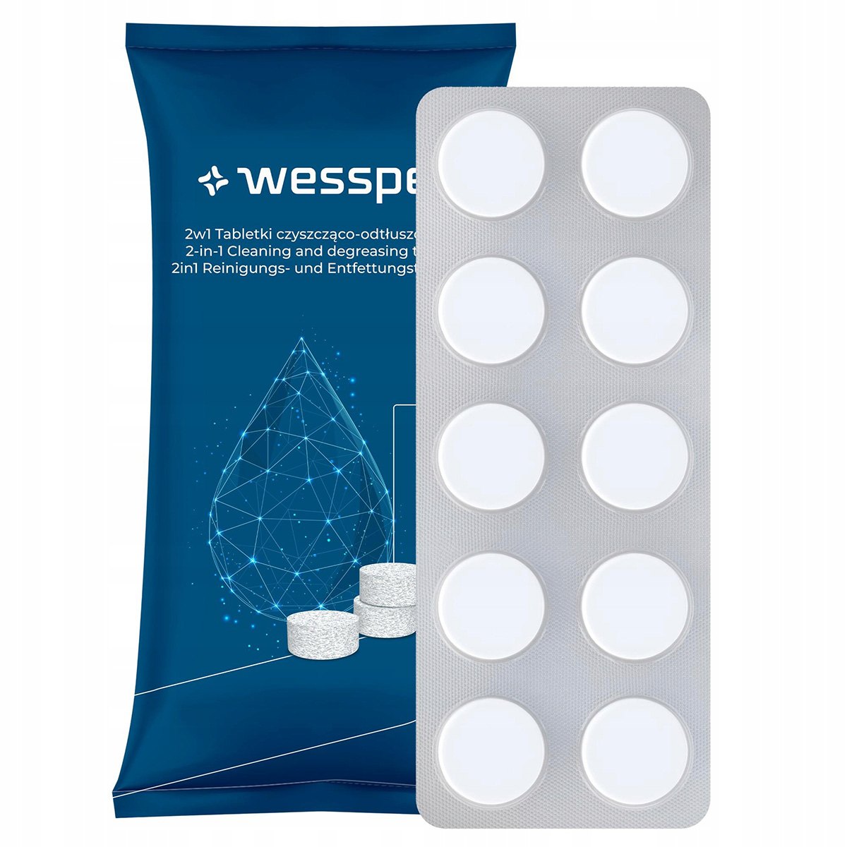 Wessper 2in1 tablete de curățare